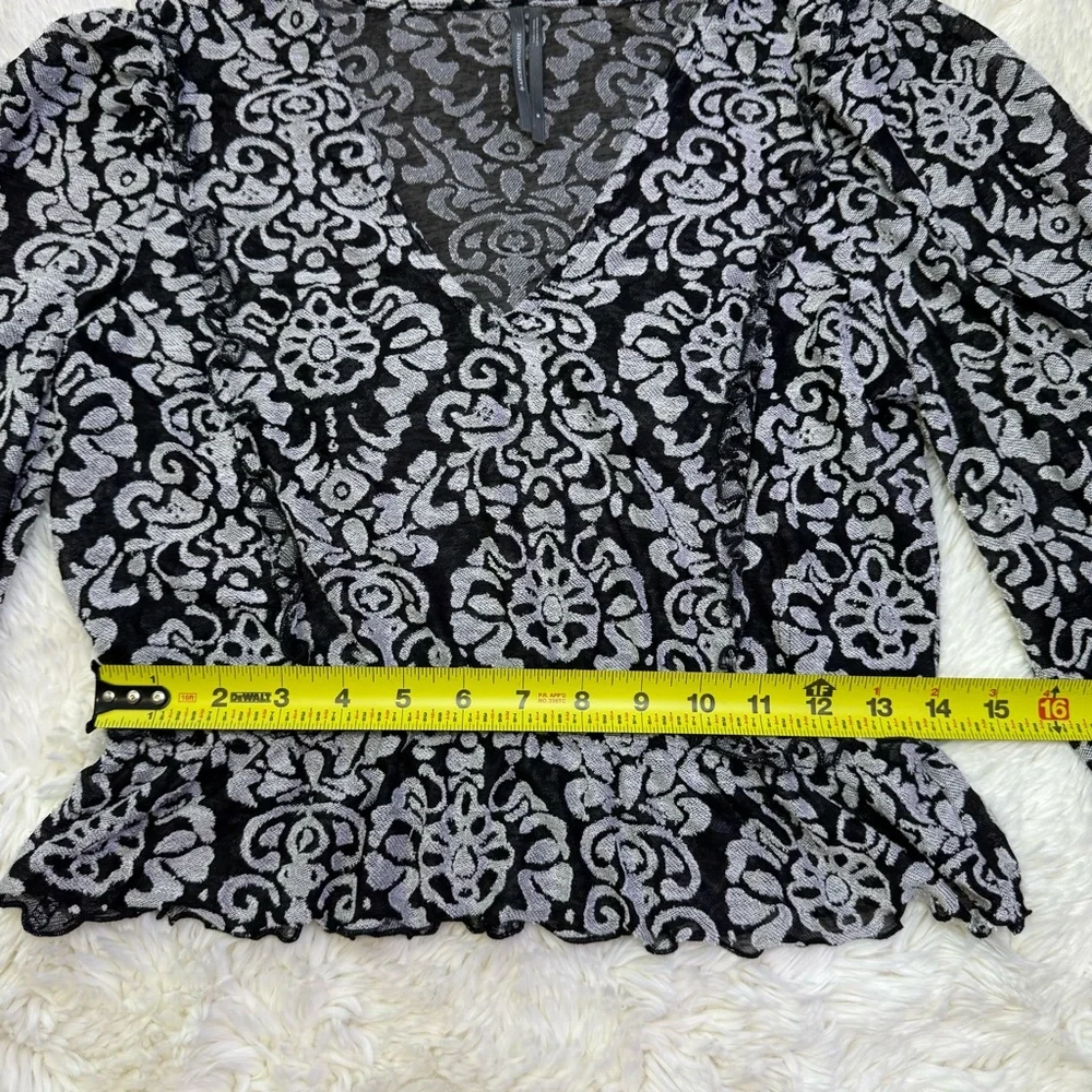 By Anthropologie Jacquard Peasant Blouse